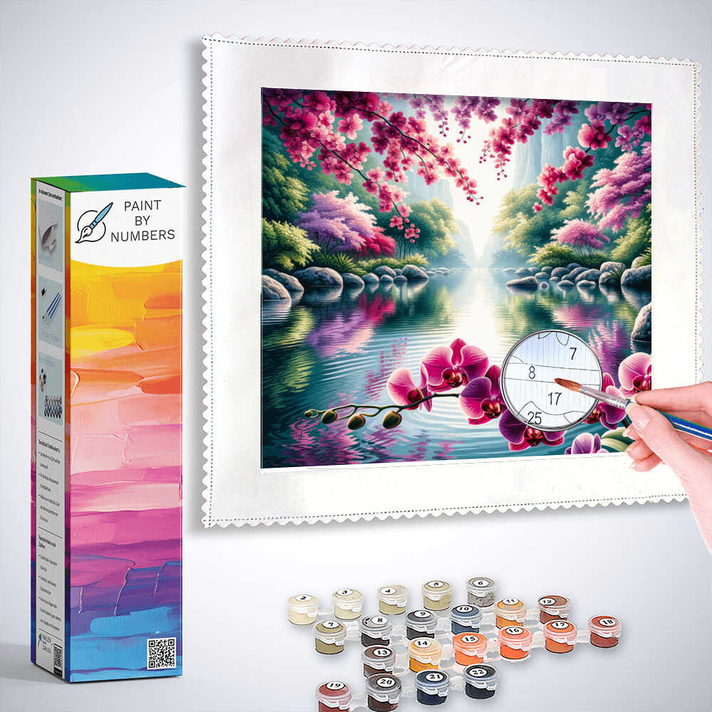 Paint by Numbers - Orchid on the Water