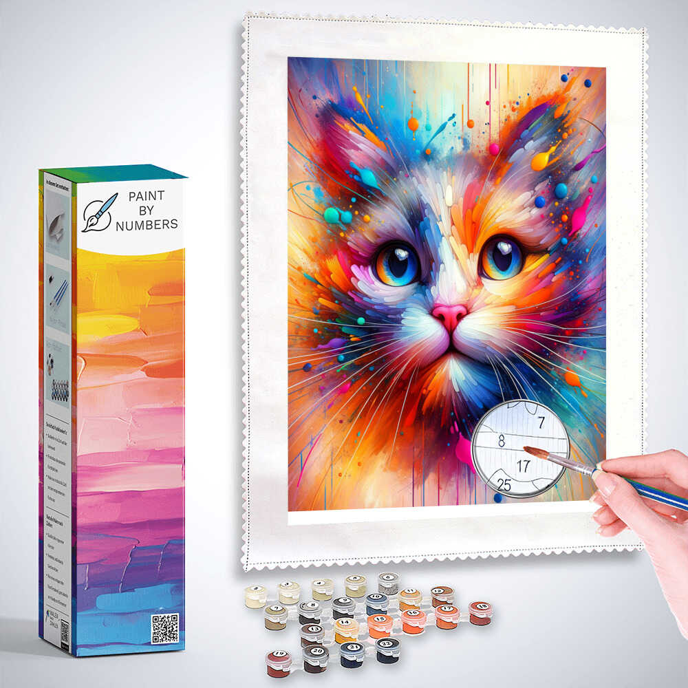 Paint by Numbers - Cat Color Flash