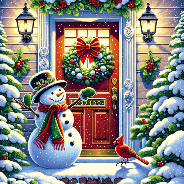 Paint by Numbers - Snowman to Visit