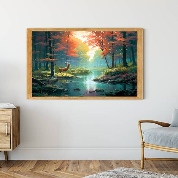 Forest, deer - Paint by Numbers