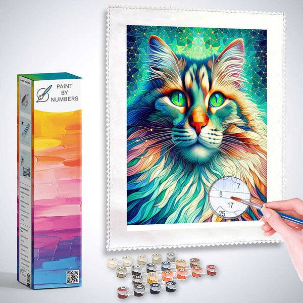 Paint by Numbers - Gorgeous Cat Portrait