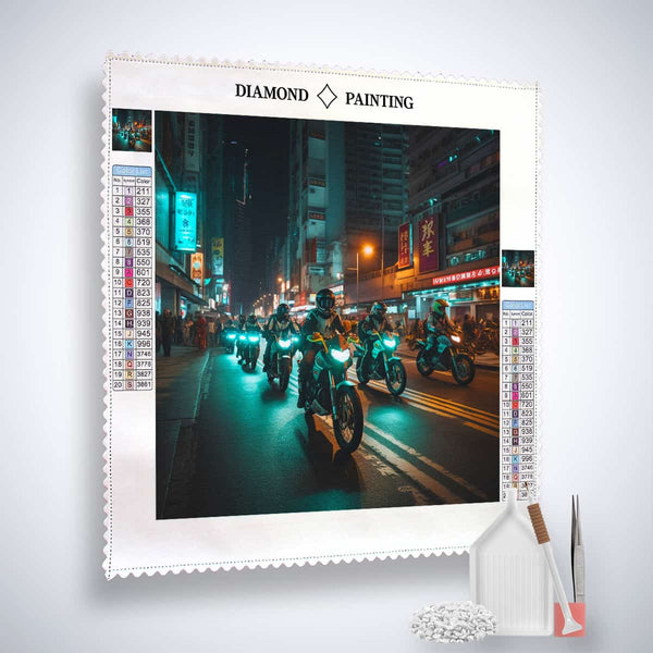 Diamond Painting Kit - Street King with Paint by Numbers Canvas and Tools