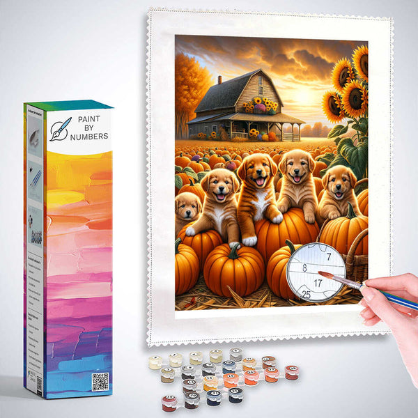 Paint by Numbers - Puppy Farm