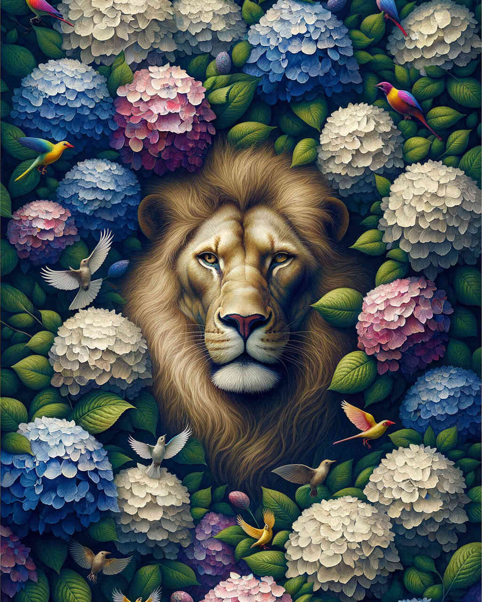 Paint by Numbers - Low Look Through Hortensia