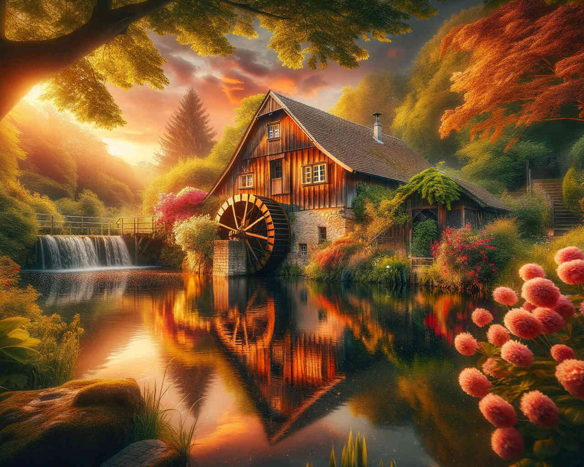 Paint by Numbers - Water Muhle