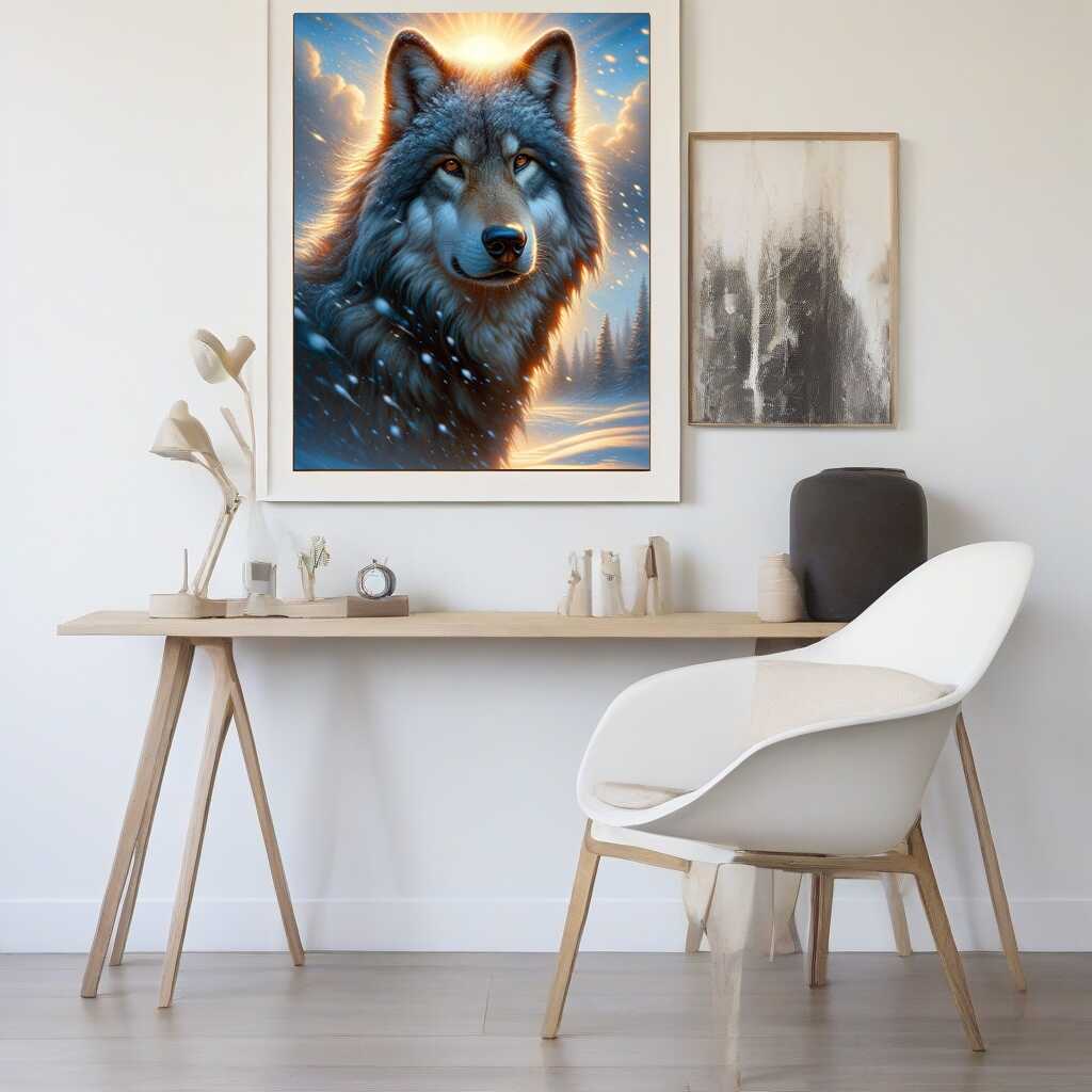 Paint by Numbers - Wolf with Thick Fur