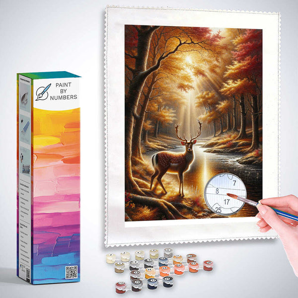 Paint by Numbers - Deer by the River