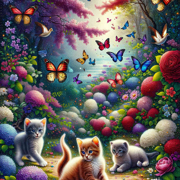Paint by Numbers - Cat Garden