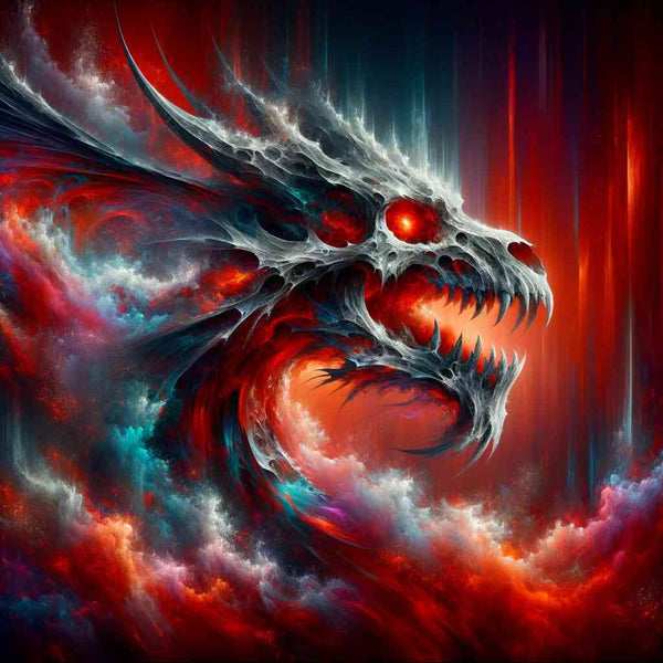 Paint by Numbers - Skull dragon