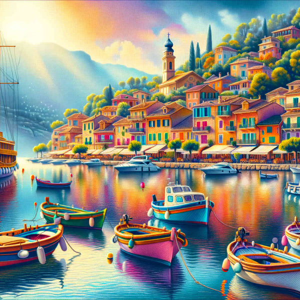 Paint by Numbers - A harbor full of boats