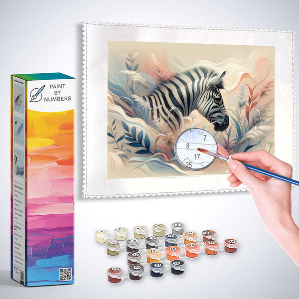 Zebra appears - Paint by Numbers
