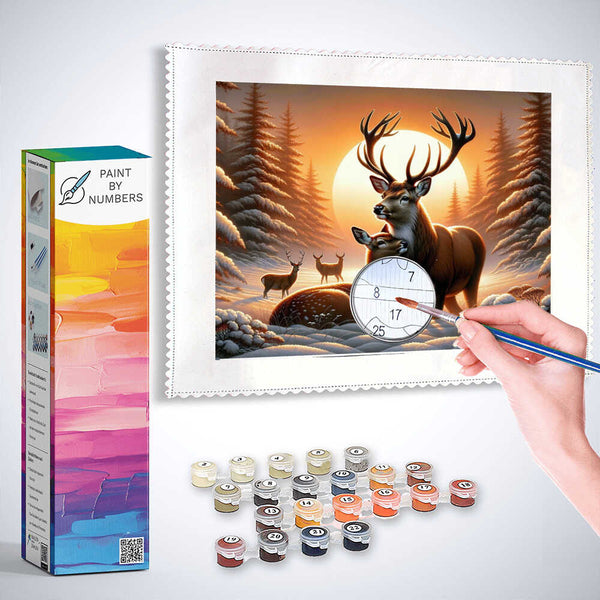 Paint by Numbers - Deer Love