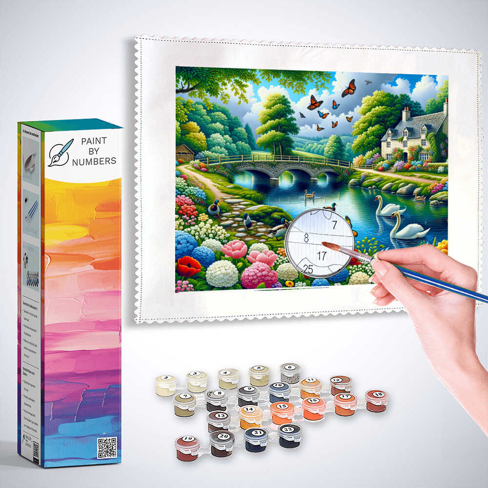 Paint by Numbers - Picturesque river
