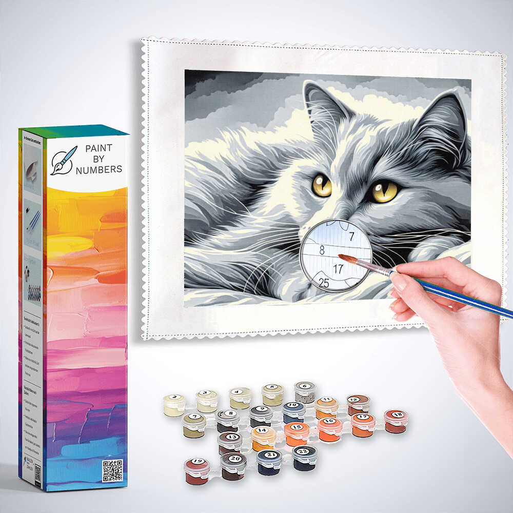 Paint by Numbers - Chilling Cat
