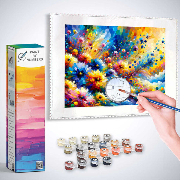 Paint by Numbers - Colorful Flower Dream