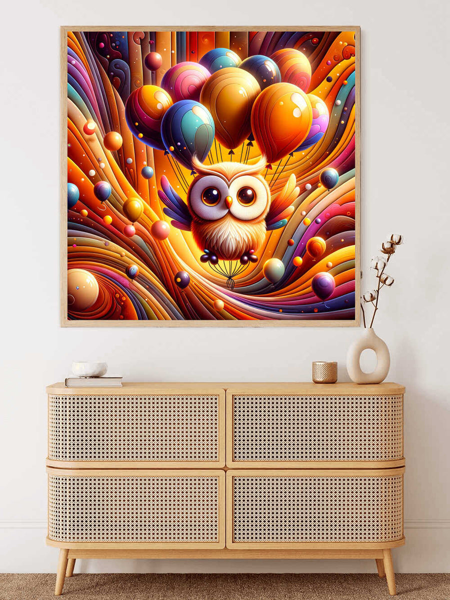 Paint by Numbers - Owl Balloons