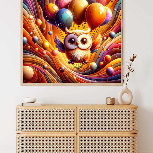 Paint by Numbers - Owl Balloons