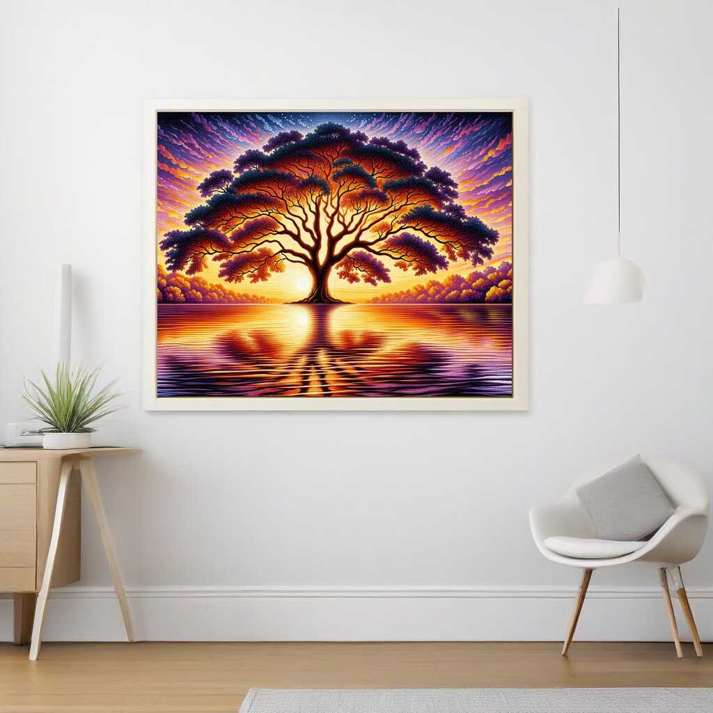 Paint by Numbers - Big Tree in the Sunset