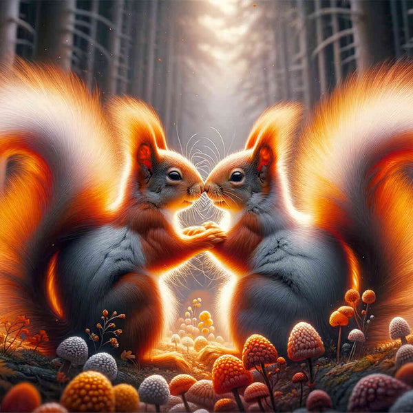 Paint by Numbers - Squirrel couple