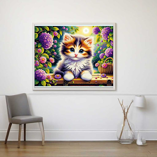 Paint by Numbers - Kitten on bench