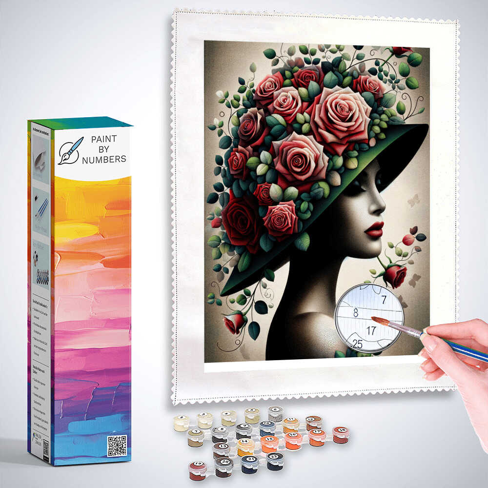 Paint by Numbers - Rose Hat
