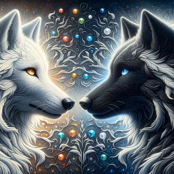 Paint by Numbers - Wolfe White and Black