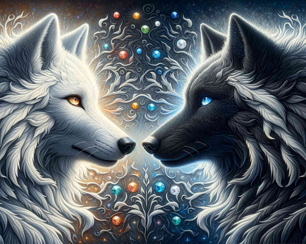 Paint by Numbers - Wolfe White and Black