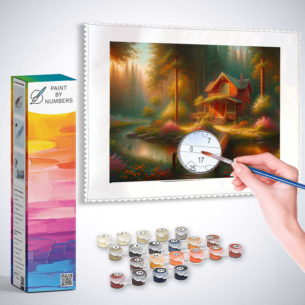 Paint by Numbers - Forest edge house