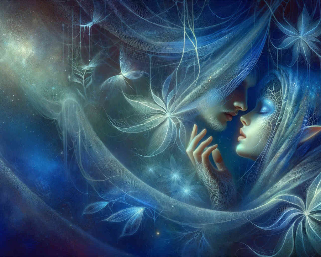 Paint by Numbers - Kissing couple, Fantasy