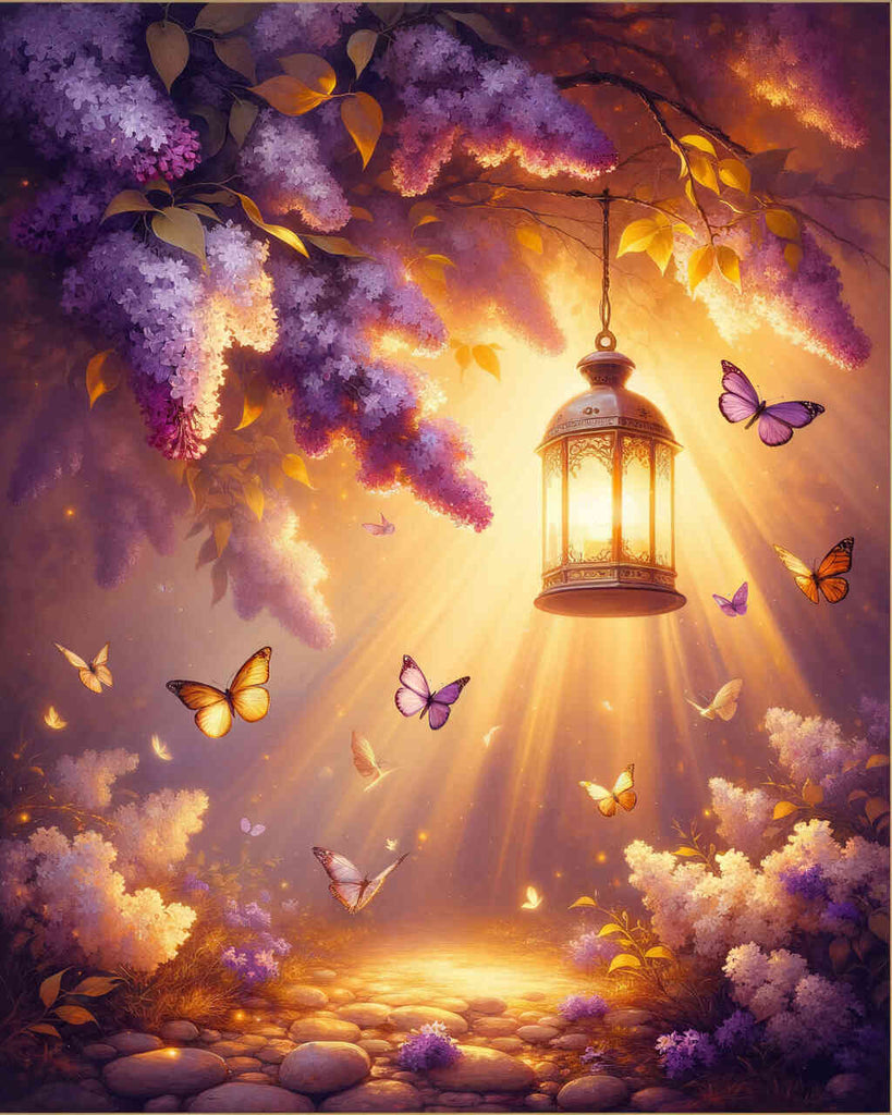 Paint by Numbers - Lantern with Lilac