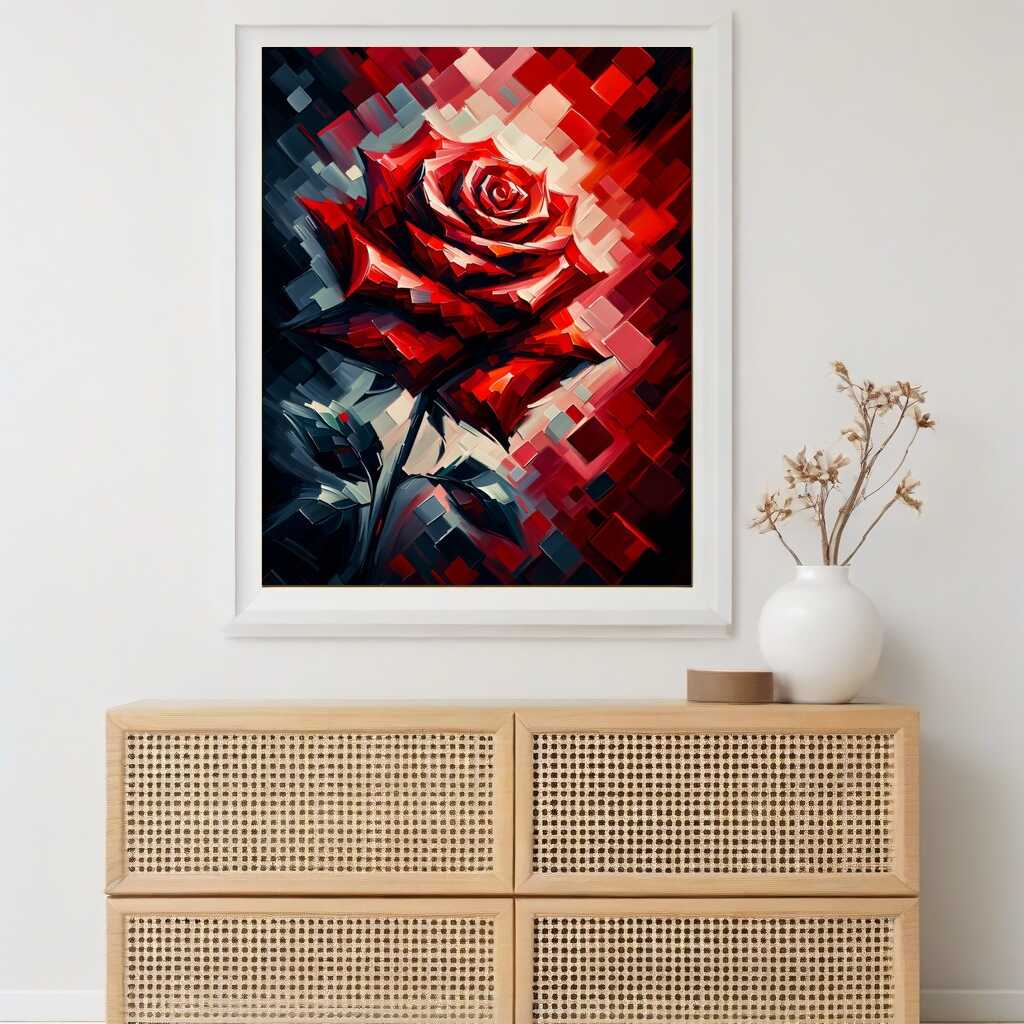 Red rose - Paint by Numbers