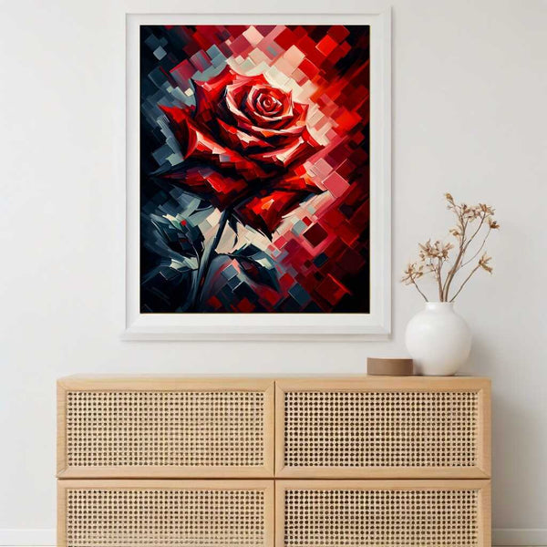 Red rose - Paint by Numbers