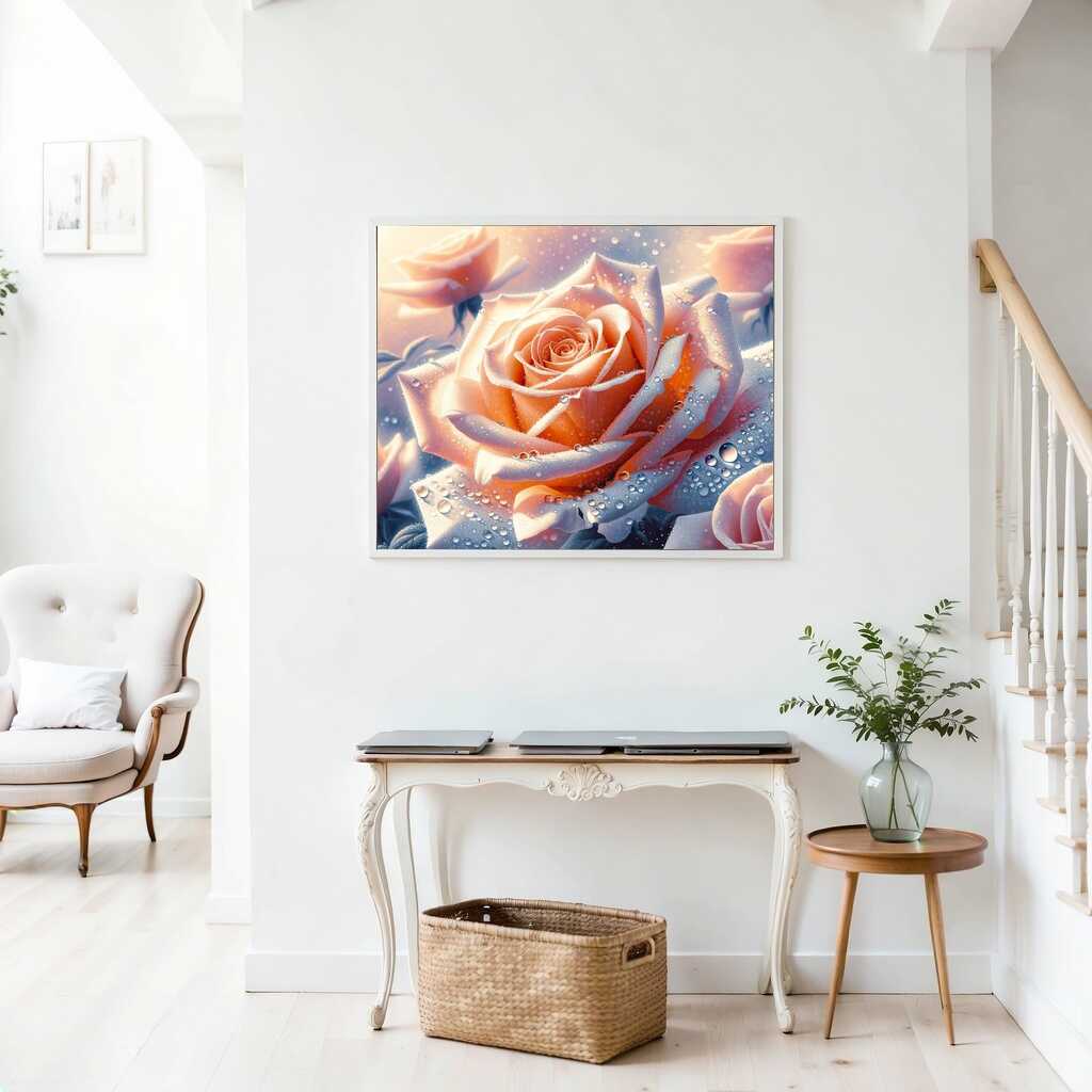 Paint by Numbers - Peach Rose