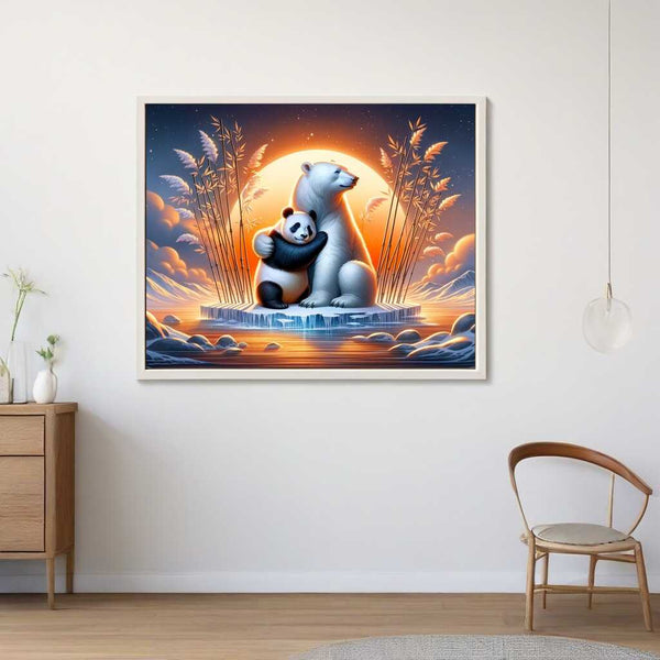 Paint by Numbers - Friends, panda and polar bear