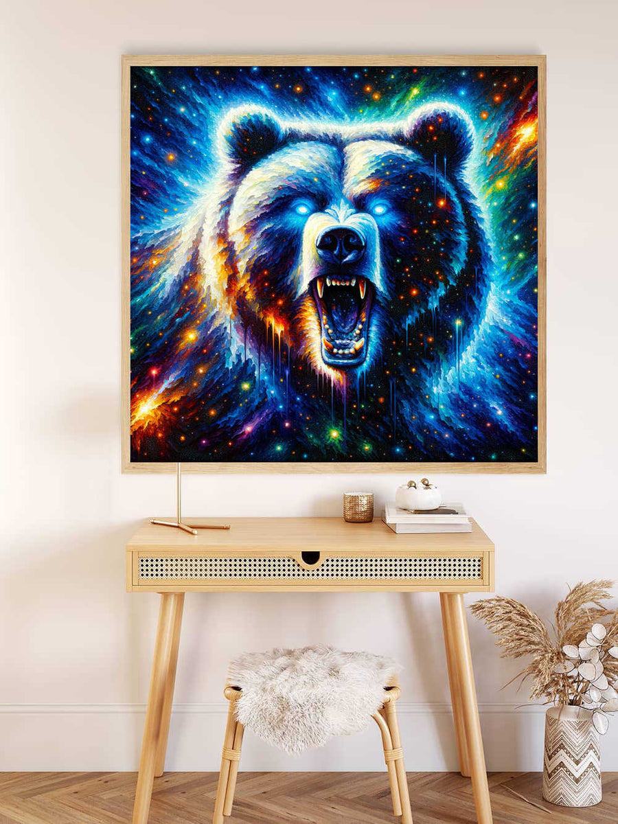Paint by Numbers - Roaring bear