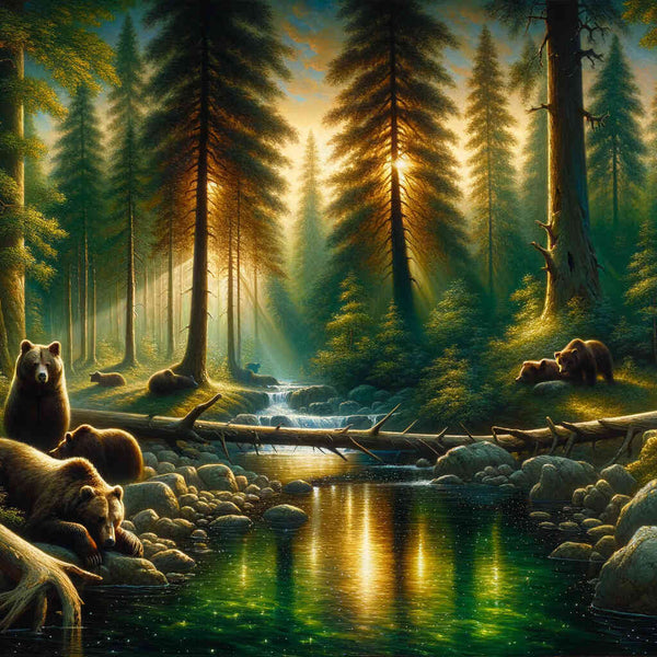 Brown bears - Paint by Numbers