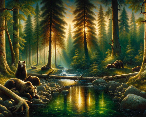 Brown bears - Paint by Numbers