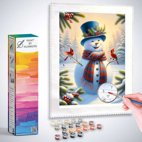 Paint by Numbers - Dressed Snowman