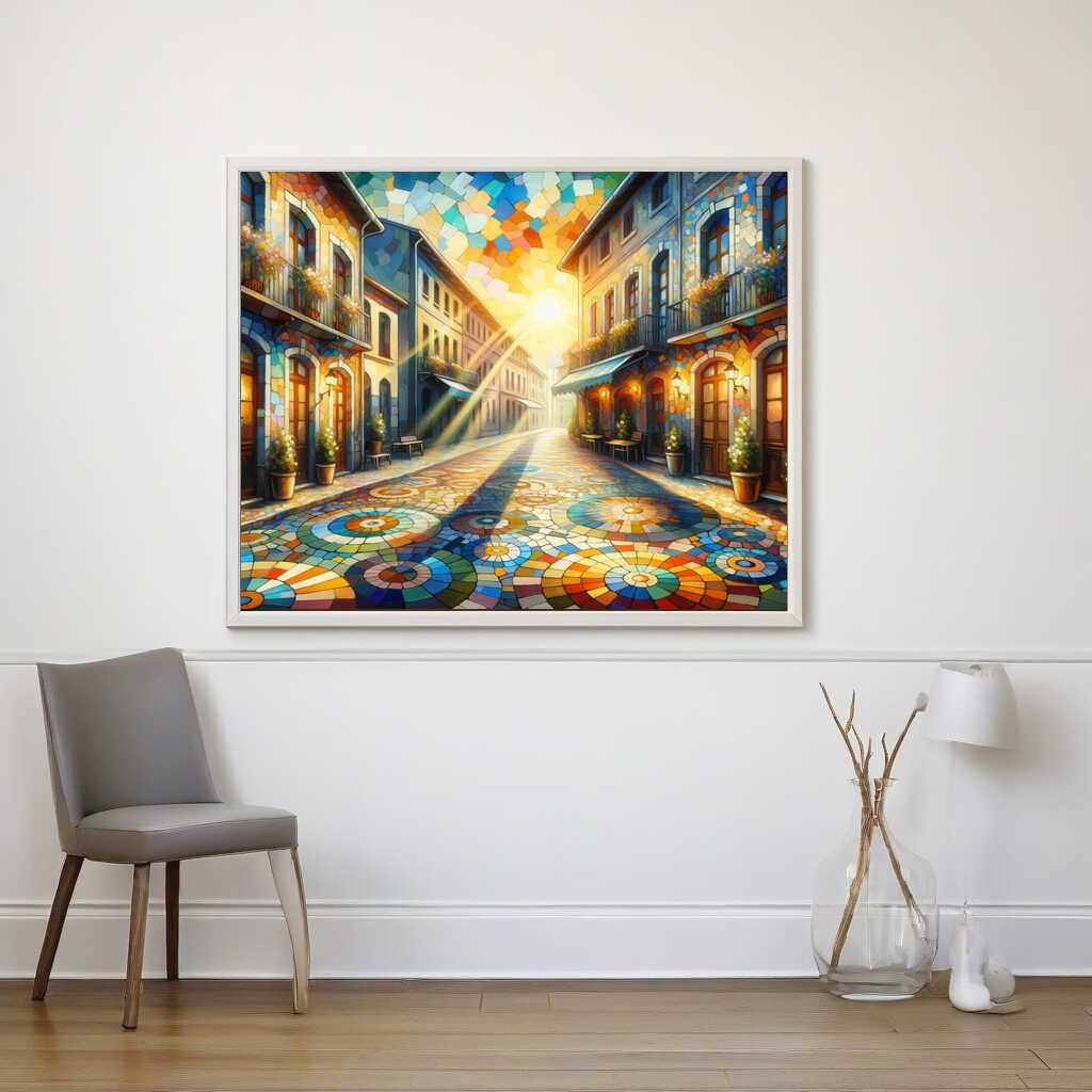 Paint by Numbers - Colorful paved street