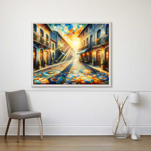 Paint by Numbers - Colorful paved street