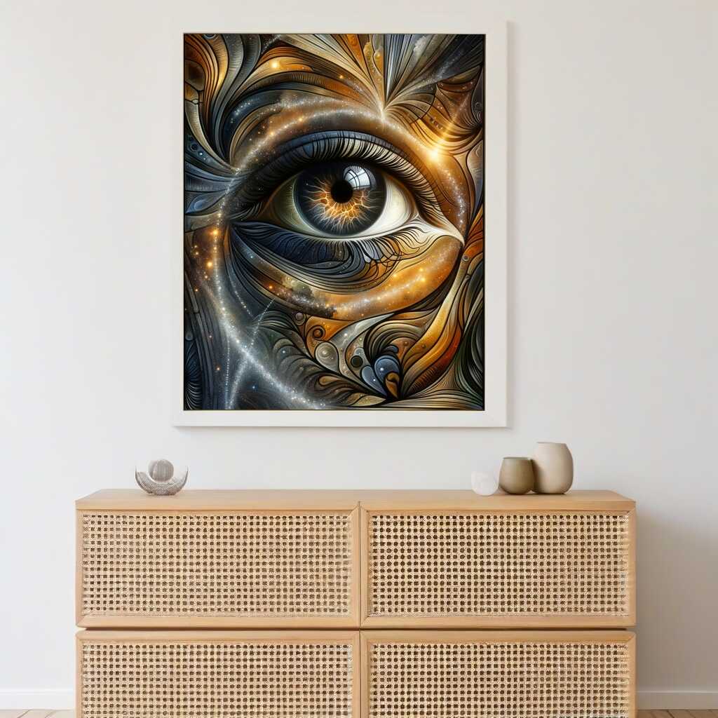 Paint by Numbers - Brown Eye Abstract