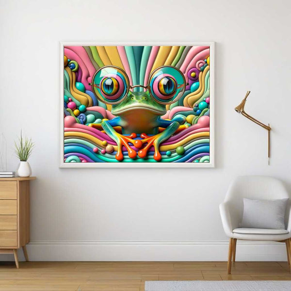 Frog with glasses - Paint by Numbers
