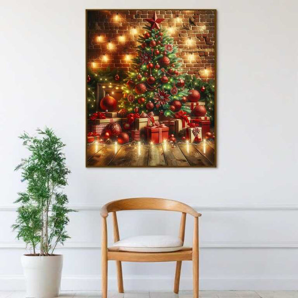 Paint by Numbers - Red Gifts Under Tree
