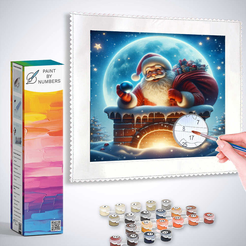 Paint by Numbers - Santa Claus chimney