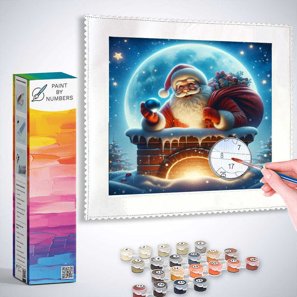 Paint by Numbers - Santa Claus chimney