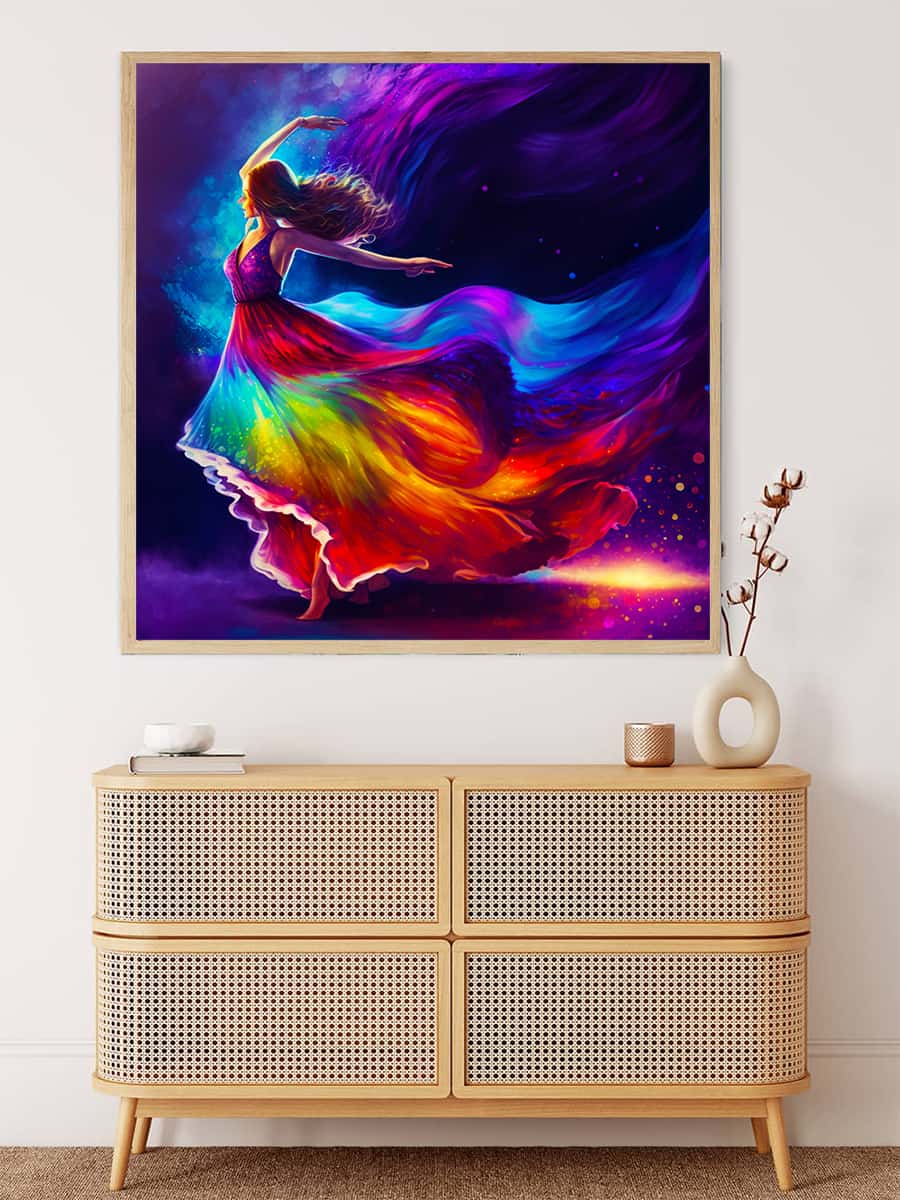 Diamond Painting - Farbspiele - gedruckt in Ultra-HD - Menschen, Neu eingetroffen, Quadratisch