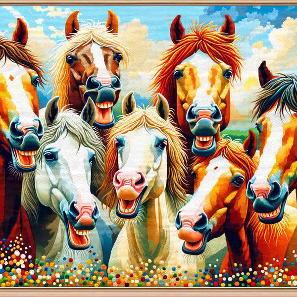 Paint by Numbers - Horses friends