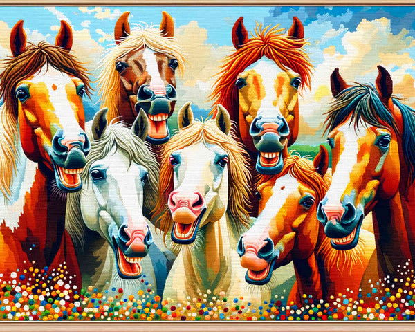 Paint by Numbers - Horses friends