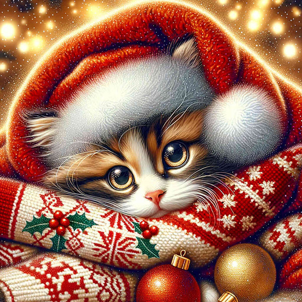 Paint by Numbers - Cat in Blanket