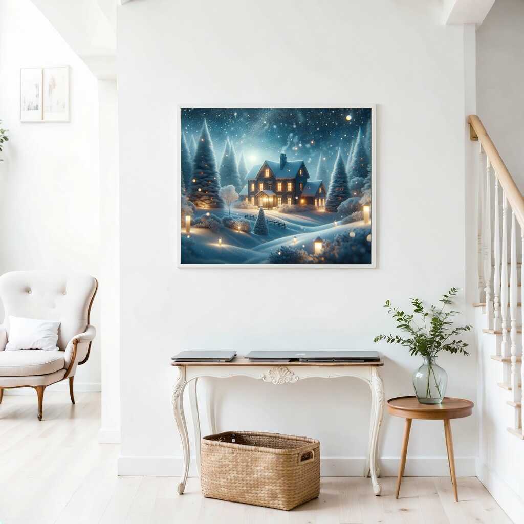 Paint by Numbers - Snowy Christmas House